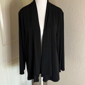 Chicos Black Travelers Knit Jacket Size 3